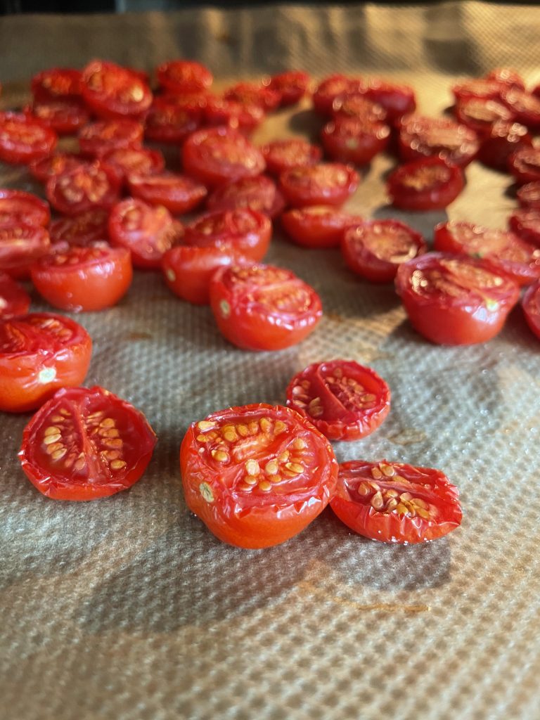 Getrocknete Tomaten für unsere Kartoffelsuppe 