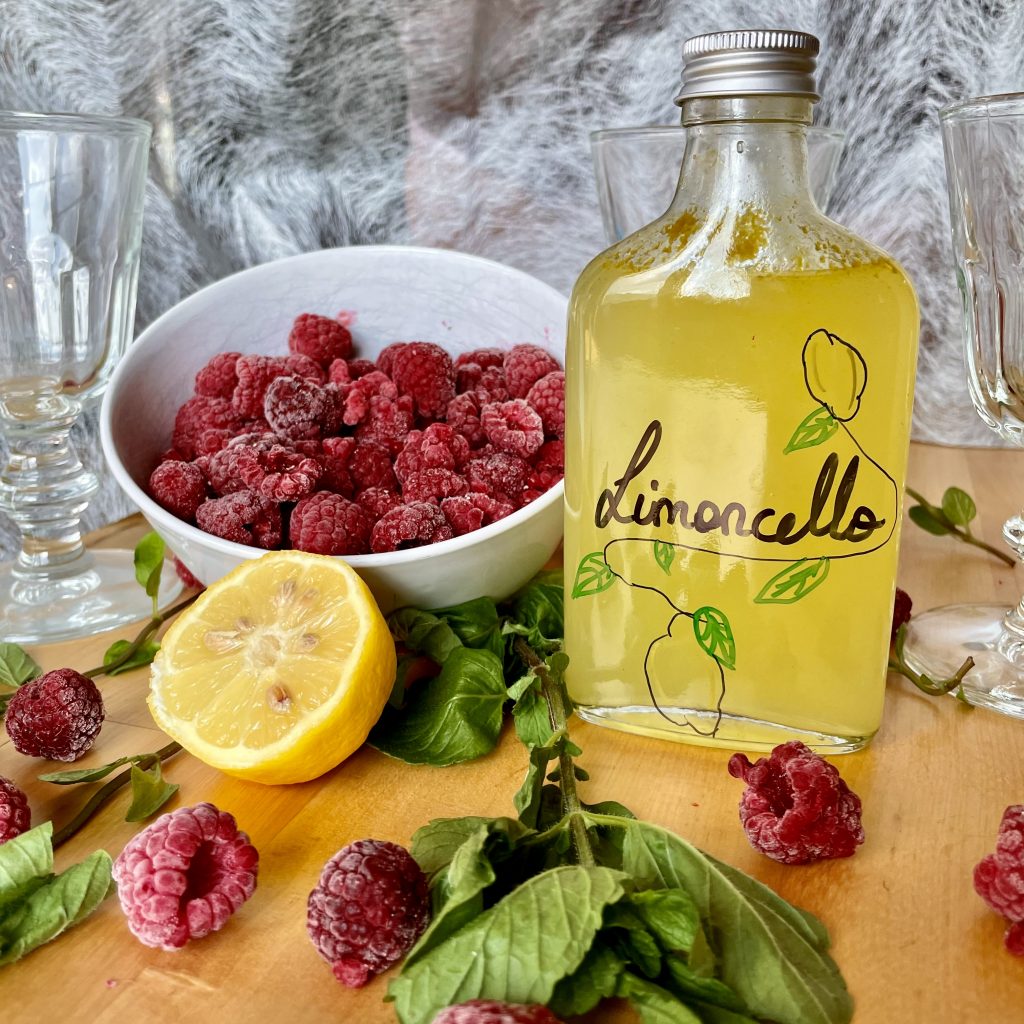 Zutaten HImbeer-Limoncello